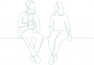 A couple sitting and chatting A couple sitting and chatting